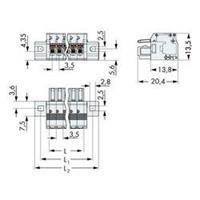 WAGO 2734-112/031-000 Female behuizing-kabel 2734 Totaal aantal polen 12 Rastermaat: 3.50 mm 25 stuk(s)