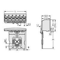 WAGO 2092-1108/002-000 Male behuizing-board 2092 Totaal aantal polen: 8 Rastermaat: 5 mm 100 stuk(s)