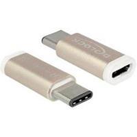 Delock Adapter USB-Typ-C? St (Host) > USB Micro-B Buchse (Gerät) Kupferfarbe