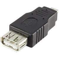 renkforce USB 2.0 Adapter [1x USB 2.0 stekker micro-B - 1x USB 2.0 bus A] Zwart