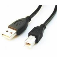 Gembird USB 2.0 printerkabel, zwart, AM-BM, 3m lange kabel
