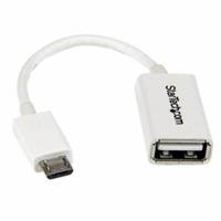 StarTech.com 12cm witte micro-USB > USB-OTG