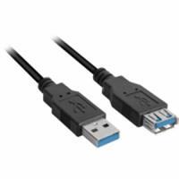 Sharkoon USB 3.2 Gen 1 Verlängerungskabel, USB-A Stecker > USB-A Buchse