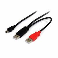 StarTech.com 1,8m USB Y-Kabel für externe Festplatten - USB A auf Mini-B