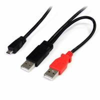 StarTech.com 3 ft USB Y Cable for External H