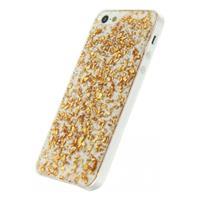 Xccess Glitter TPU Case Apple iPhone 5/5S/SE Clear Gold - 
