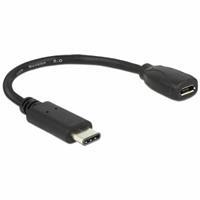 DeLOCK USB 2.0 adapterkabel, USB-C > USB Micro-B