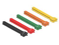 Hook-and-loop fasteners coloured, 10 stuks