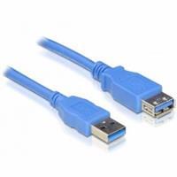 DeLOCK USB3.0-A Mannelijk naar Vrouwelijk Kabel 2m Blauw