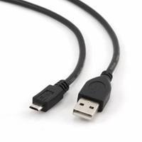 USB 2.0 A till Micro USB B Kabel GEMBIRD (3 m) Svart (MÃ¥tt: 3 m)