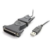StarTech.com USB zu RS232 DB9/DB25 Serial Adapter Kabel - M/M