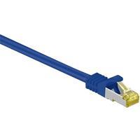 goobay Netzwerkkabel blau RJ-45 Stecker 10m Cat 7 Rohkabel