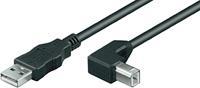 Wentronic USB 2.0 A - B Kabel - Haaks - 