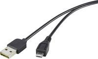 renkforce USB 2.0 A/Micro-B Anschlusskabel 1,8m mit Wende-Stecker - Kabel nie wieder falsch herum ei