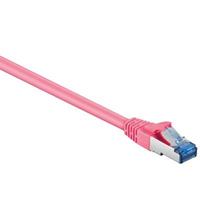 Wentronic S-FTP CAT 6A - 1 meter - Roze - 