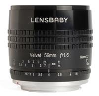 Lensbaby Velvet 56 Canon EF - Zwart