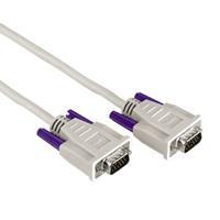 hama VGA Anschlusskabel [1x VGA-Stecker - 1x VGA-Stecker] 3.00m Grau