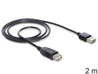 DeLOCK Cable EASY-USB 2.0-A male > USB 2.0-A female extension 2 m - De