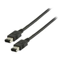 FireWire 6p naar 6p kabel 2,00 m zwart