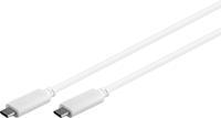 Goobay USB C naar USB C kabel wit 1 meter - USB 3.1 gen1