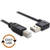 Usb Kabel a - b St/St 3.00m 90gew. sw Easy usb (83376) - Delock