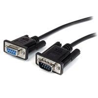 StarTech 1m Black Straight Through DB9 RS232 Serial Cable - M/F