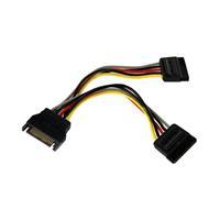 StarTech 6in SATA Power Y Splitter Cable Adapter - M/F