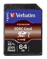 Verbatim SecureDigital SDXC Klasse 10 64 GB