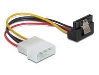 DeLOCK SATA-Kabel 4pin Molex - SATA 15pin down clip St/Bu (60121)