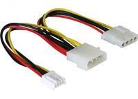 Floppy Stromkabel Molex Y-Kabel - Delock