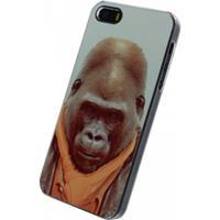 Xccess Metal Plate Cover Apple iPhone 5/5S/SE Funny Gorilla - 