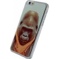 Xccess Metal Plate Cover Apple iPhone 6/6S Funny Gorilla - 