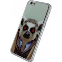 Xccess Metal Plate Cover Apple iPhone 6/6S Funny Lemur - 