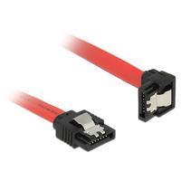 DeLOCK Kabel SATA 6 Gb/s Stecker gerade > SATA Stecker unten gewinkelt