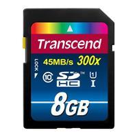 Transcend SDHC Premium 8GB 300x UHS-1 SD-kaart