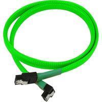 Nanoxia SATA 3.0 Kabel abgewinkelt (0,6m) neon-grün
