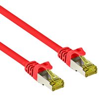Quality4All S/FTP patchkabel netwerkkabel CAT7 rood 0,25m