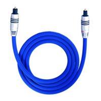 Toslink Digitale audio Aansluitkabel [1x Toslink-stekker (ODT) - 1x Toslink-stekker (ODT)] 0.50 m Blauw Oehlbach XXL Series 80