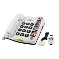 Doro Secure 347 seniorentelefoon met SOS alarm halszender en polsband