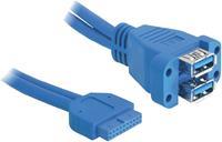 DeLOCK Pinheader 19P naar USB 3.0 kabel - 