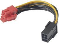 akasa Strom Anschlusskabel [1x PCIe-Stecker 6pol. - 1x PCIe-Stecker 8pol.] 10.00cm Gelb, Schwarz
