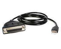 StarTech.com 2 m USB naar DB25 Parallel Printer Adapterkabel M/F