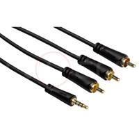 Audio/video kabel 3,5mm jack - 3 cinch, 1,5m 3 ster - 