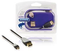 bandridge USB 2.0 OTG Micro-kabel USB 2.0 A contraplug - USB 2.0 Micro B plug 0,