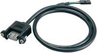 Akasa AK-CBUB06-60BK USB 2.0 type-A USB 2.0 4pin header Zwart kabeladapter/verloopstukje
