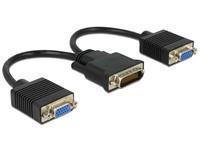 DeLOCK adapter DMS-59 mannelijk naar 2x VGA vrouwelijk - 0,20 meter