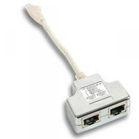 T-Adapter cat 5e Ethernet/Eth, Cable-Sharing (021426) - Helos