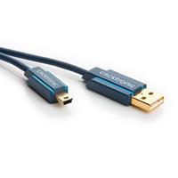 clicktronic USB 2.0 naar USB mini B - professioneel - 0,5 meter