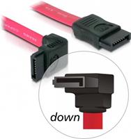 DeLOCK cable SATA 50cm down/straight red