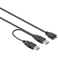 Goobay USB 3.0 Kabel 2x A - 1x Micro B 30cm